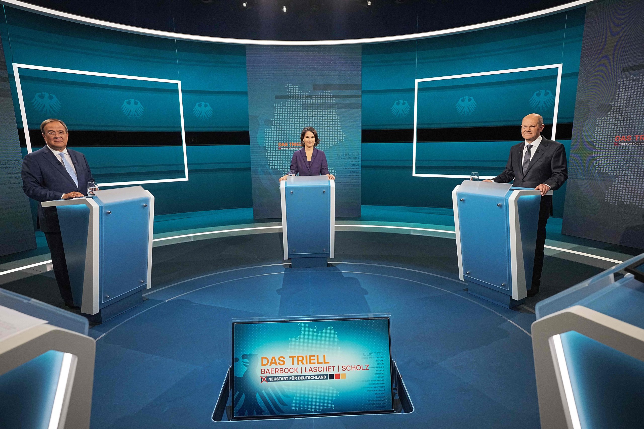 德国／大选首场电视辩论 社民党候选人朔尔茨民调领先 