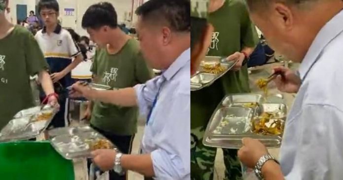 拼盘／中学校长鼓励校园惜食　食堂吃学生剩饭