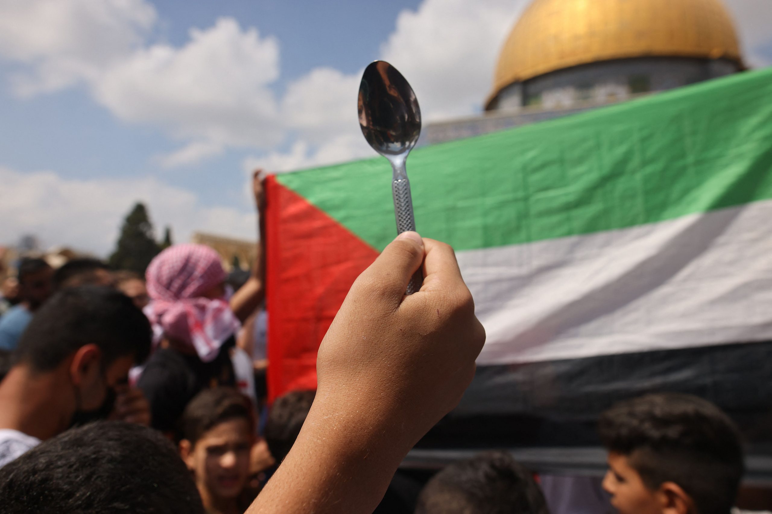 看世界）勺子成为巴勒斯坦“自由”新象征