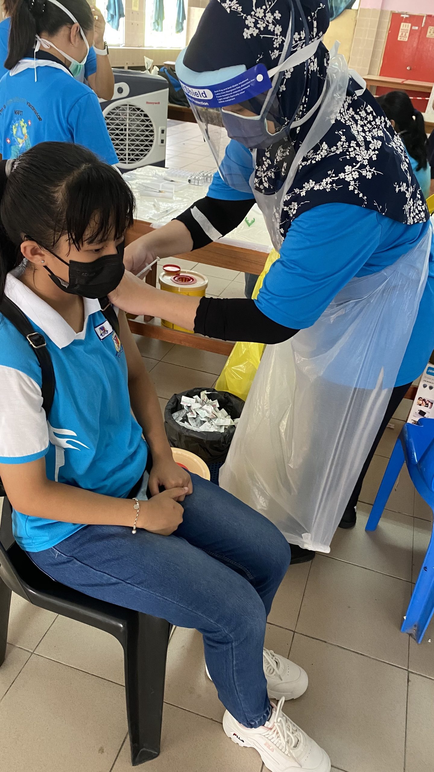 砂12岁学生接种疫苗