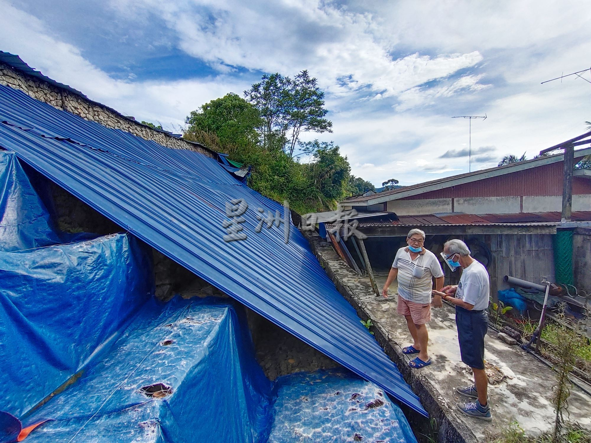 已审（大北马）防崩墙往屋子推移约1公尺造成屋子变危楼，屋主无处可搬盼有关方面速抢救