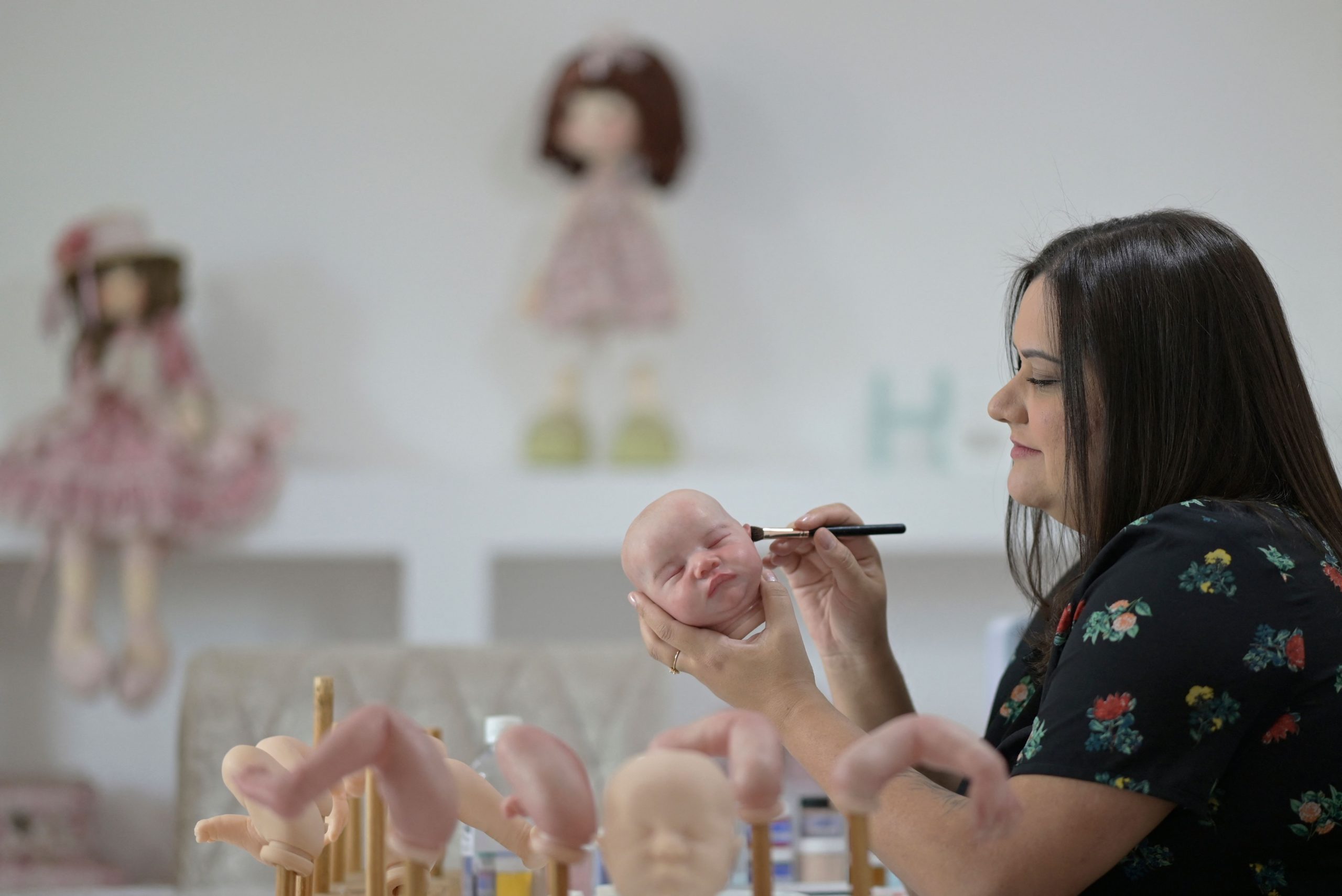 拼盘  巴西艺术家手工制作超逼真婴儿人偶