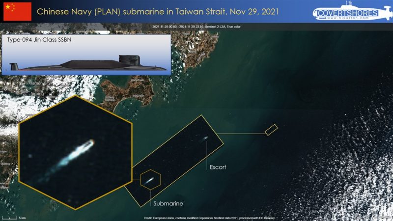 中国核潜艇浮出水面穿越台海 引发冲突风险关切