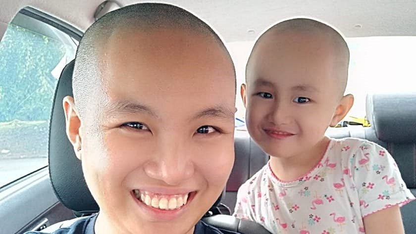 【特稿】“剃光头”助癌患筹款 3父子2母女响应落发