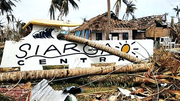‘It’s no more’: Philippine surfing paradise wiped out by typhoon