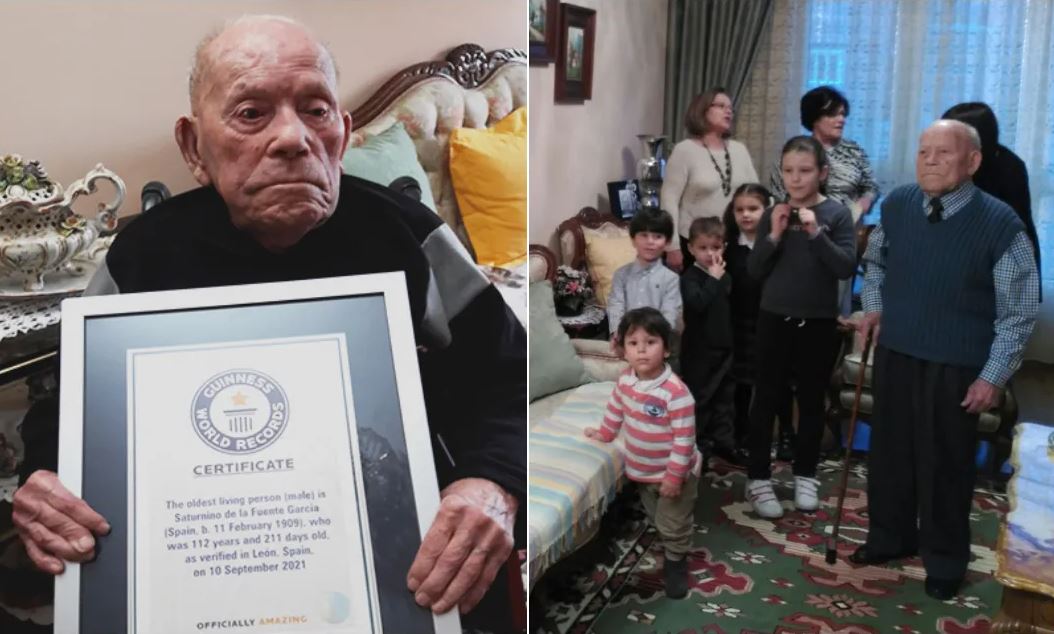 拼盘 健力士纪录认证“世界最长寿男”逝世 差3星期满113岁