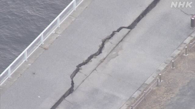 日本九州6.4级地震 道路现大裂缝 未引发海啸