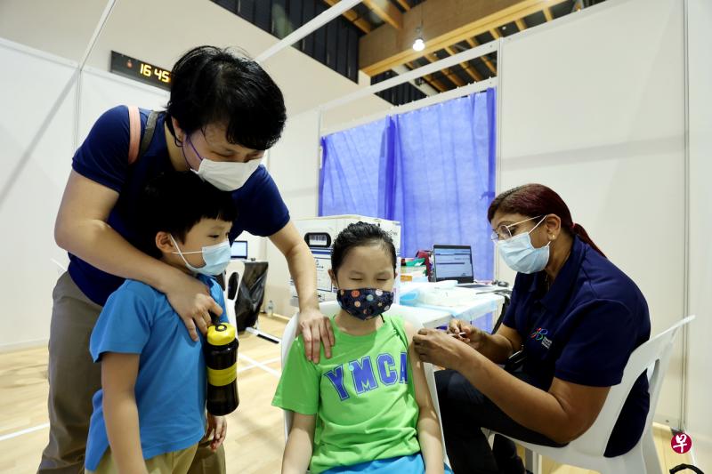 狮城5岁至11岁儿童过去一个月 已施打20万剂冠病疫苗