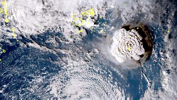 Tonga cut off by volcanic blast