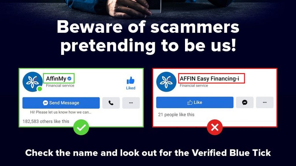 官方脸书有蓝色认证徽章    艾芬银行吁提防假专页