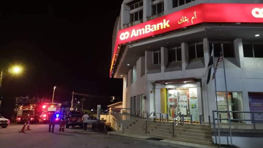 关丹阿马银行火患  及时灭火未酿严重破坏