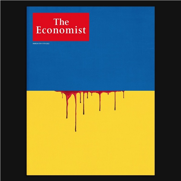 《经济学人》最新封面控诉战火无情