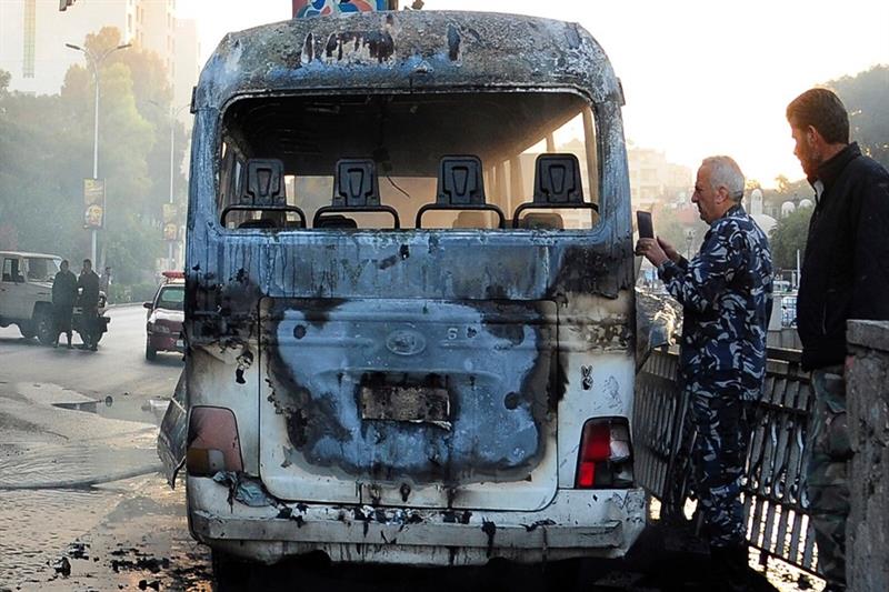 叙利亚／军用巴士遇袭酿15死18伤