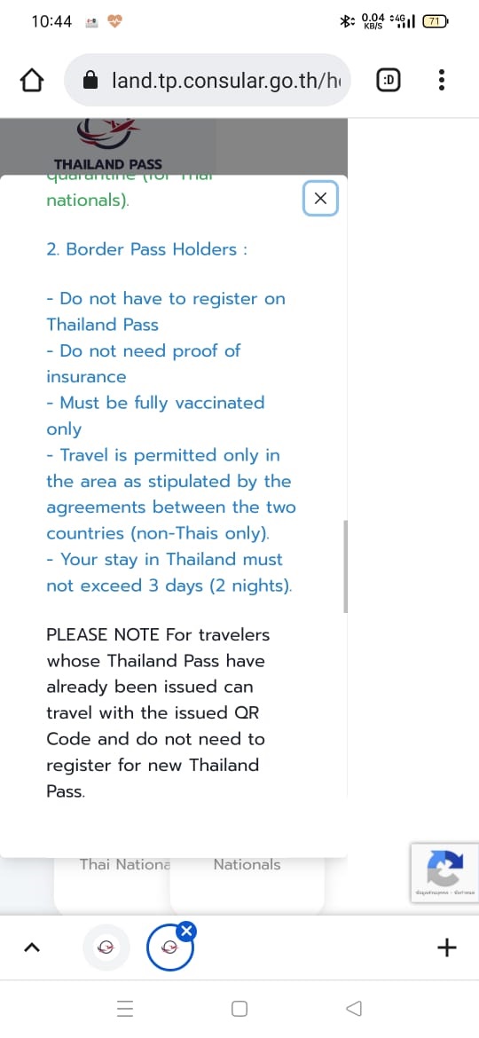 （全国版）Thailand Pass网列5月1日边境通行证可3天2夜游，大马驻宋卡领事玻移民局：未接允许指示