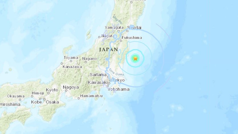 日本东北地区发生规模5.8地震 未引发海啸