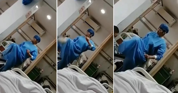 上海女护工殴打87岁老翁  家属认已去世