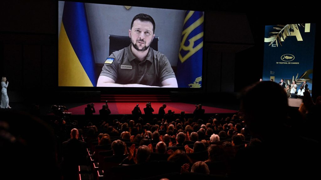 乌克兰总统隔空现身康城影展 喊话“电影不该沉默”