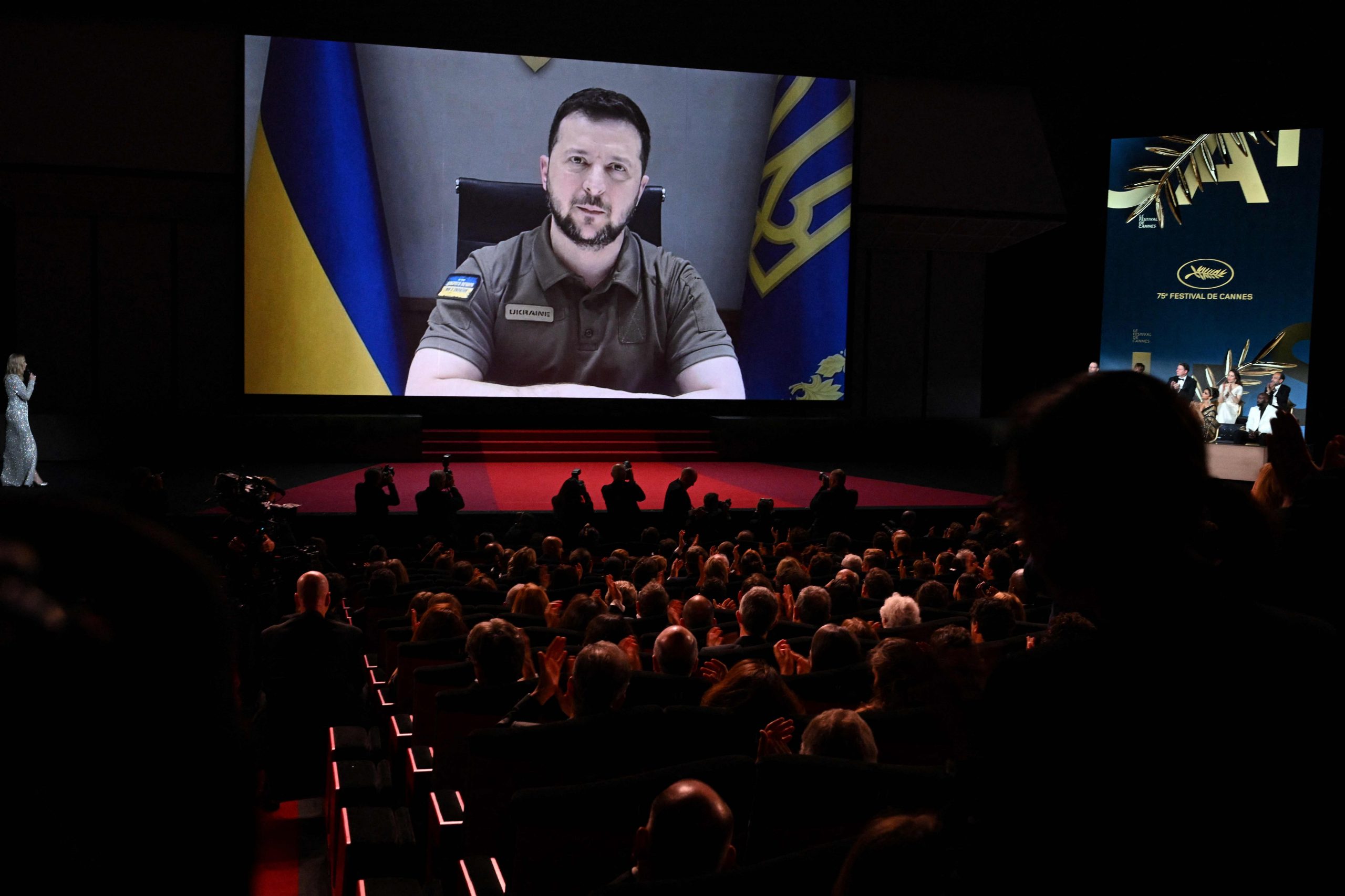 乌克兰总统隔空现身康城影展 喊话“电影不该沉默”