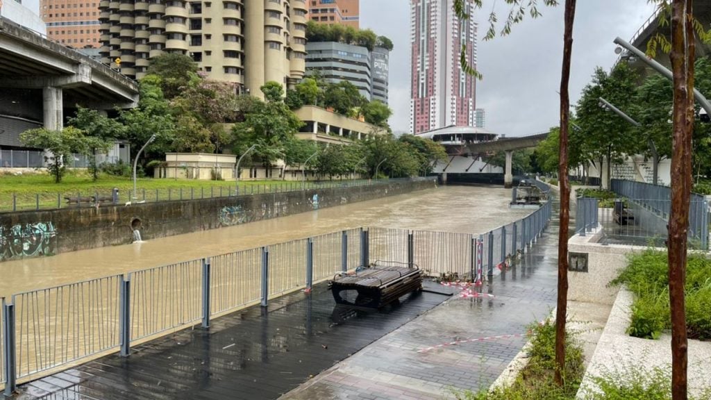 吉隆坡中南区 鹅唛河水位降了