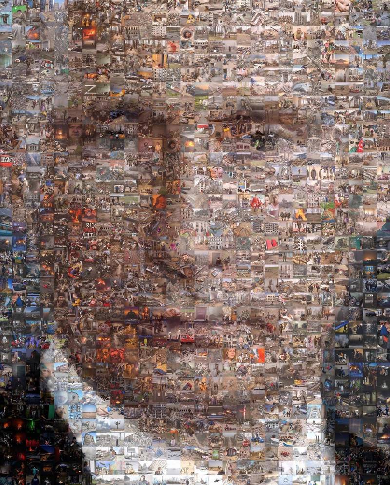 死亡的脸孔！1500张战争画面拼凑“死神普汀照”
