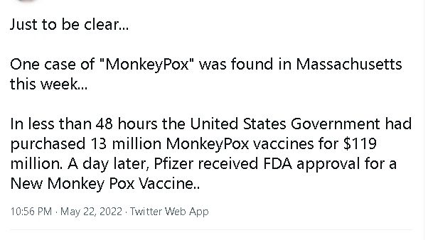 辉瑞开发新猴痘疫苗？网上消息是假的！