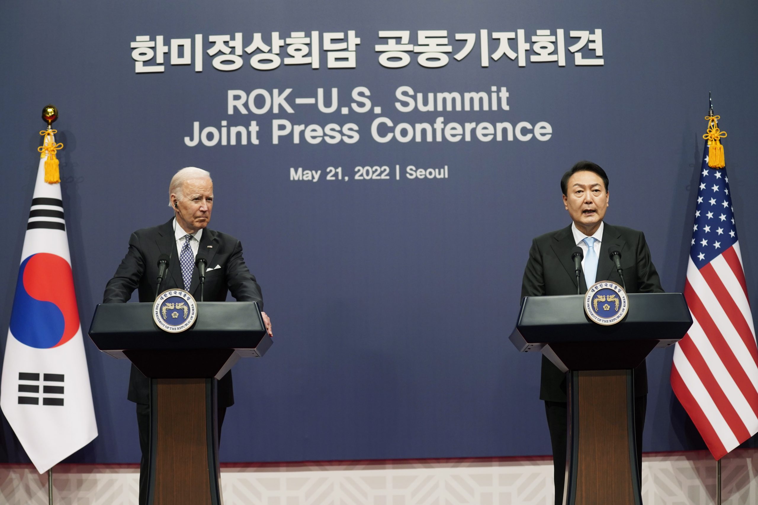 美韩首脑会谈强调维护印太自由  美韩扩大军事联盟慑朝