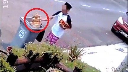 视频 |  男子将邻居神像丢垃圾桶 茜蒂卡欣：你已违反3条法律