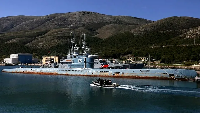 Albania’s Soviet-era sub awaits its fate, refusing to sink