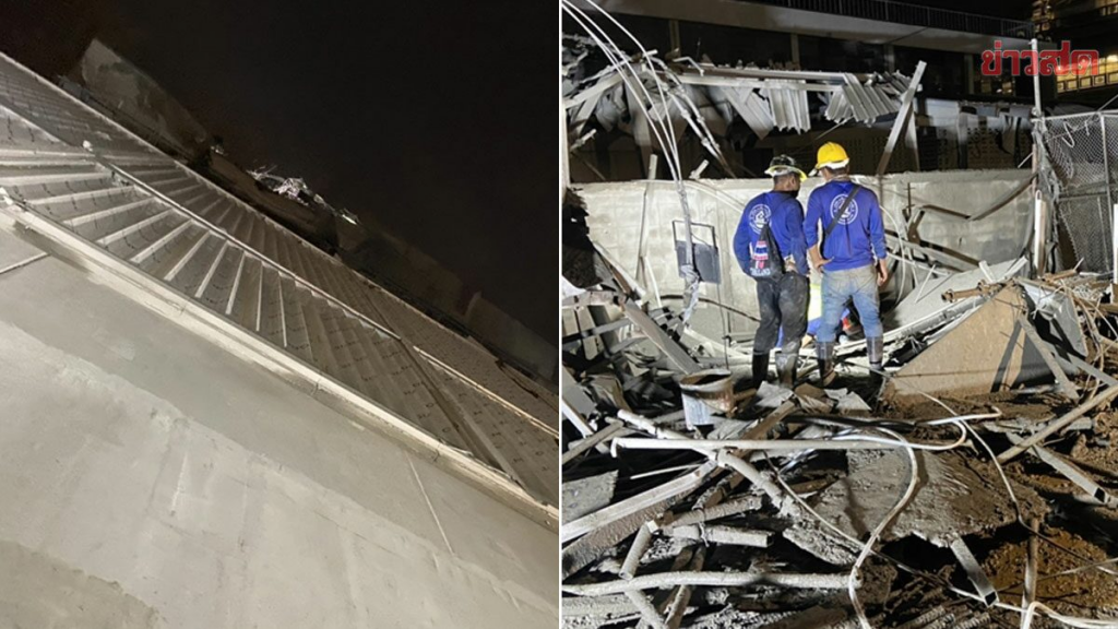 泰国在建公寓钢架倒塌 外劳27楼坠地亡