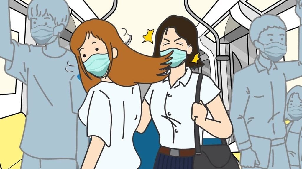 曼谷捷运公司吁长髮乘客配合 别将头发甩到其他乘客的脸