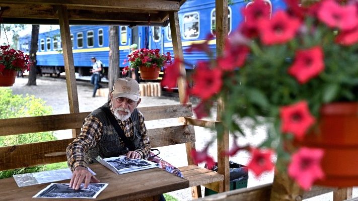 Train carriages host the homeless in Ukraine’s Irpin