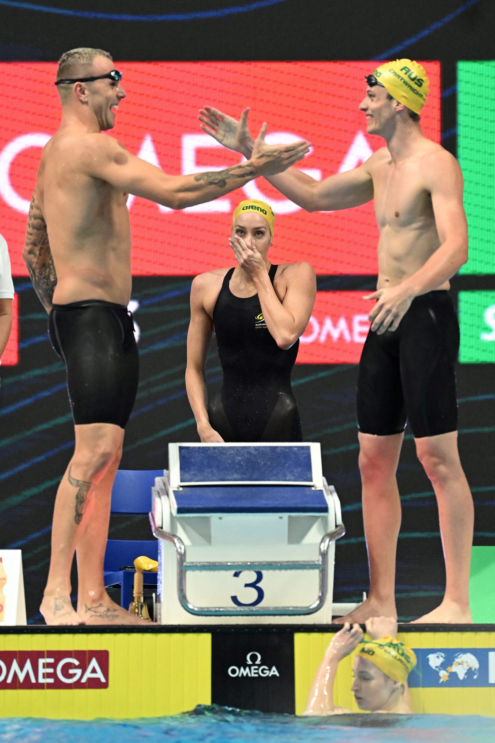 世界水上运动锦标赛| 勒德茜基缔2纪录  美国泳队10连霸