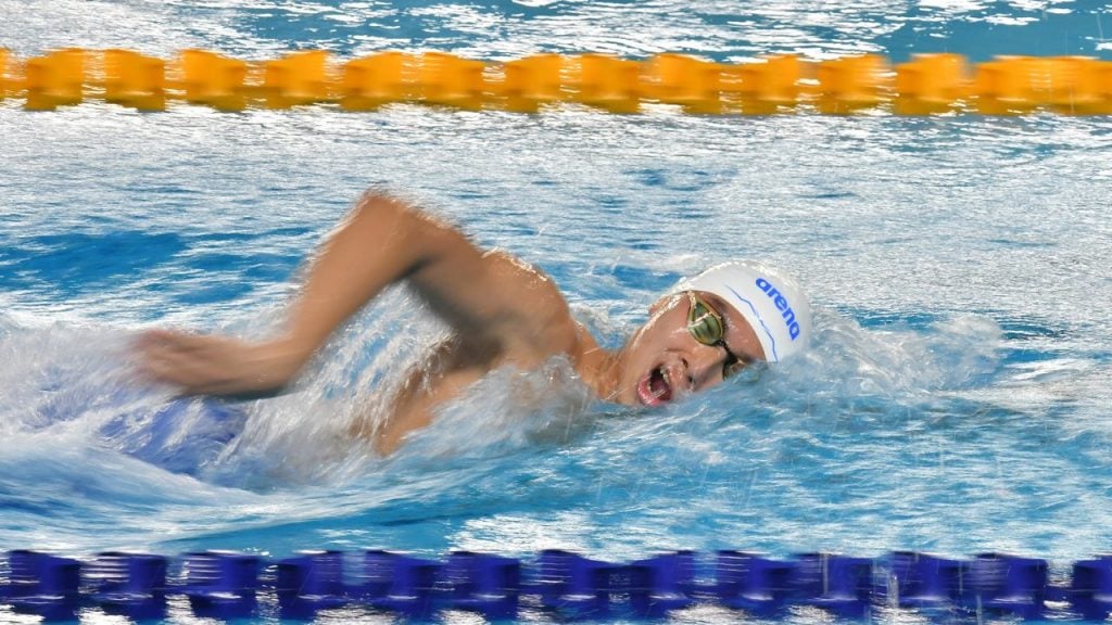 世锦赛| 男400公尺自由泳 丘浩延刷全国纪录