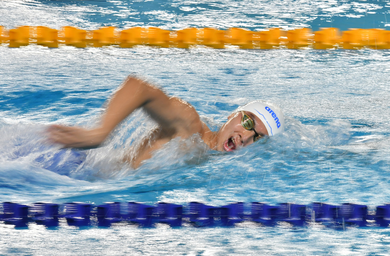 世锦赛| 男400公尺自由泳  丘浩延刷全国纪录