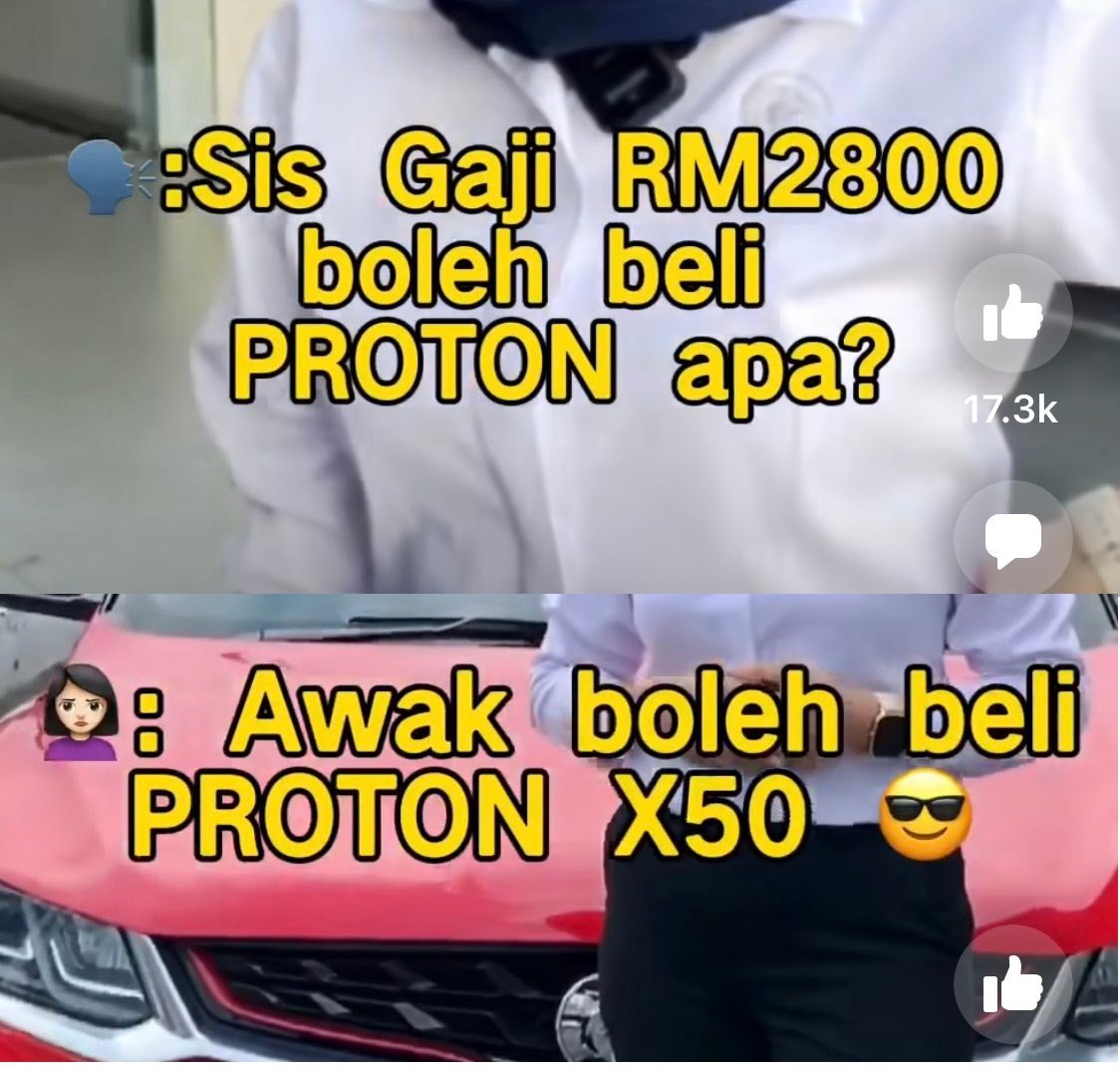 月入RM2800可买X50？女销售视频惹争议
