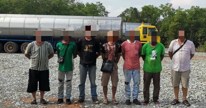 柔02：非法集团企图走私津贴柴油“破功”，11人被捕，起20万公升柴油