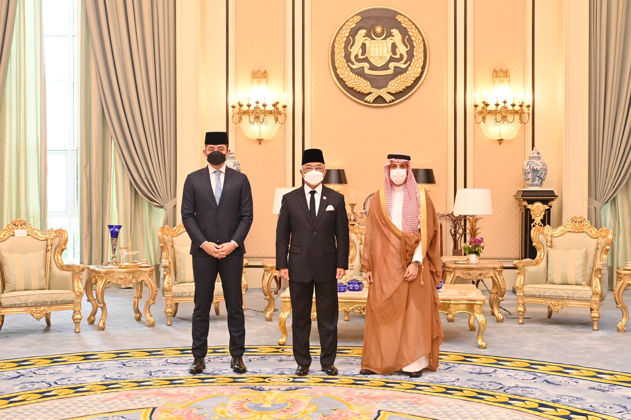 沙地阿拉伯外交部长费萨尔王子拜访国家元首