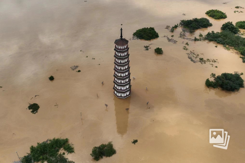 珠江暴涨 华南地区遭遇百年洪灾