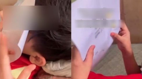 视频 | 男童白纸捂脸哭泣 姐姐：原来是已逝二哥身分证副本