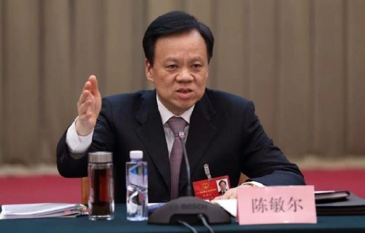 陈敏尔连任中共重庆市委书记，同时当选中共二十大代表。（图：网络照）(photo:SinChew)
