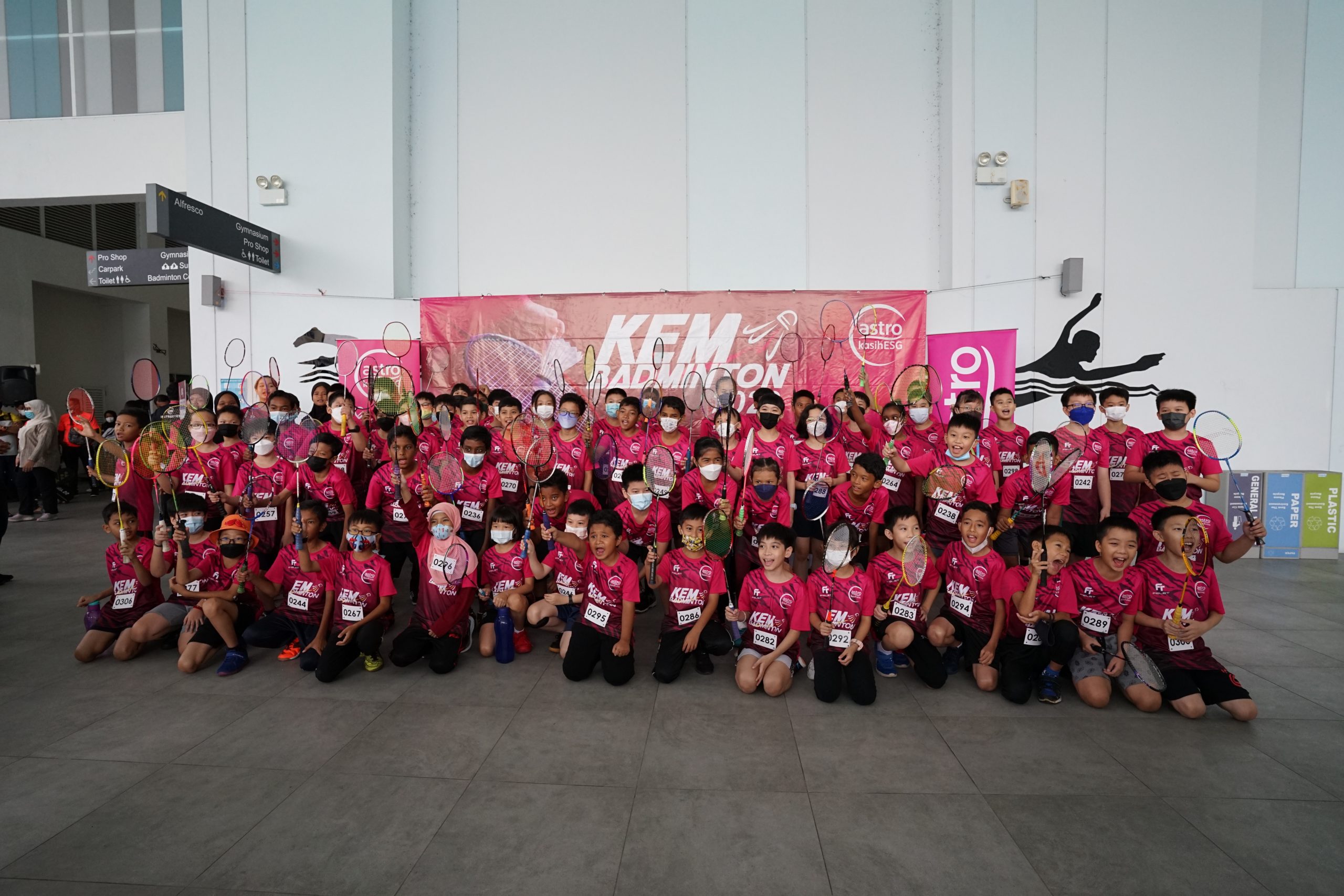 2022年Astro Kem Badminton 槟城站吸引284名幼苗赴会 