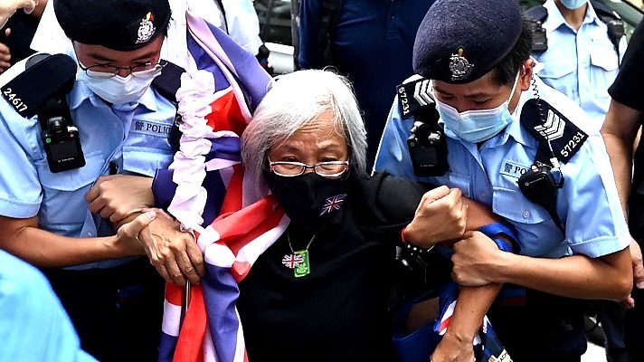 Hong Kong’s ‘Grandma Wong’ jailed for democracy protests