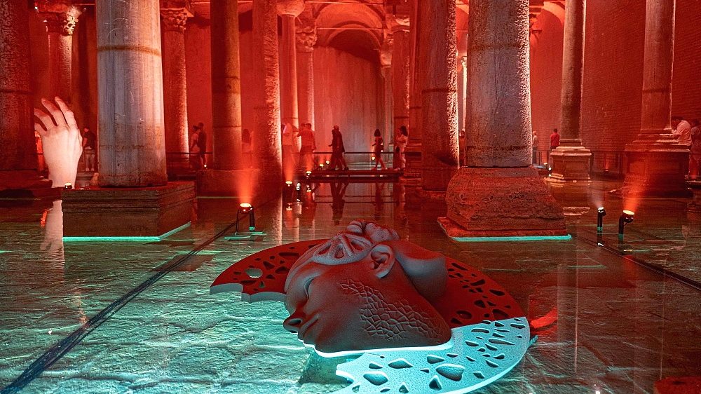 Mystical water underworld of past empires reopens in Istanbul