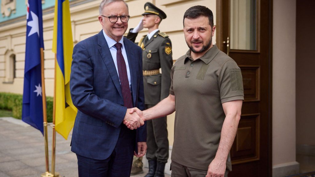 澳洲总理首访乌克兰  承诺进一步提供军援