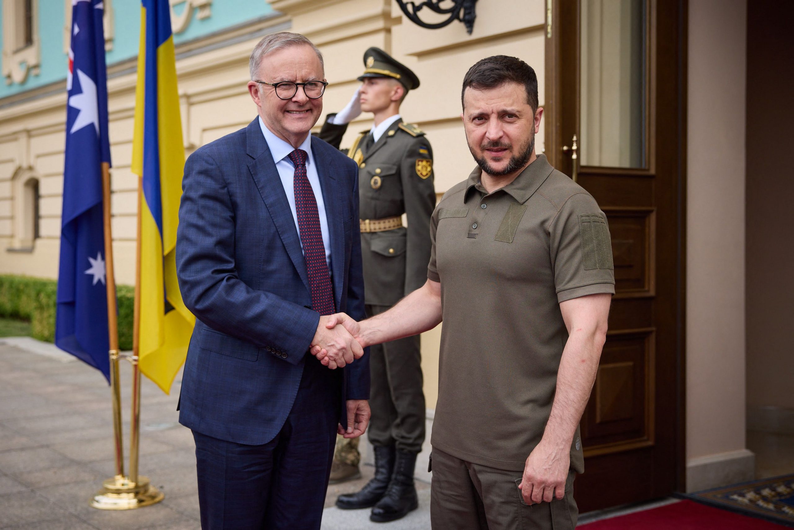 澳洲总理首访乌克兰 承诺进一步提供军援