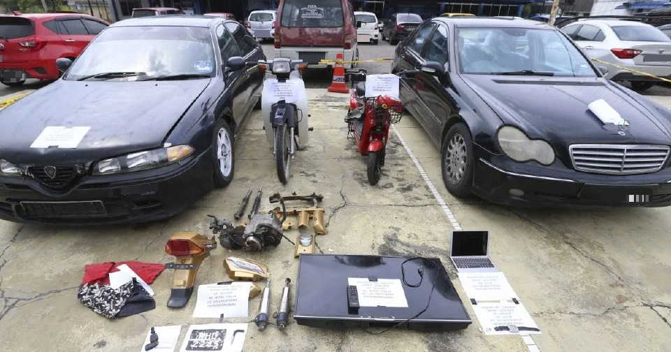 瓦解Geng Peli Kebakat党 4男涉行窃偷车案被捕