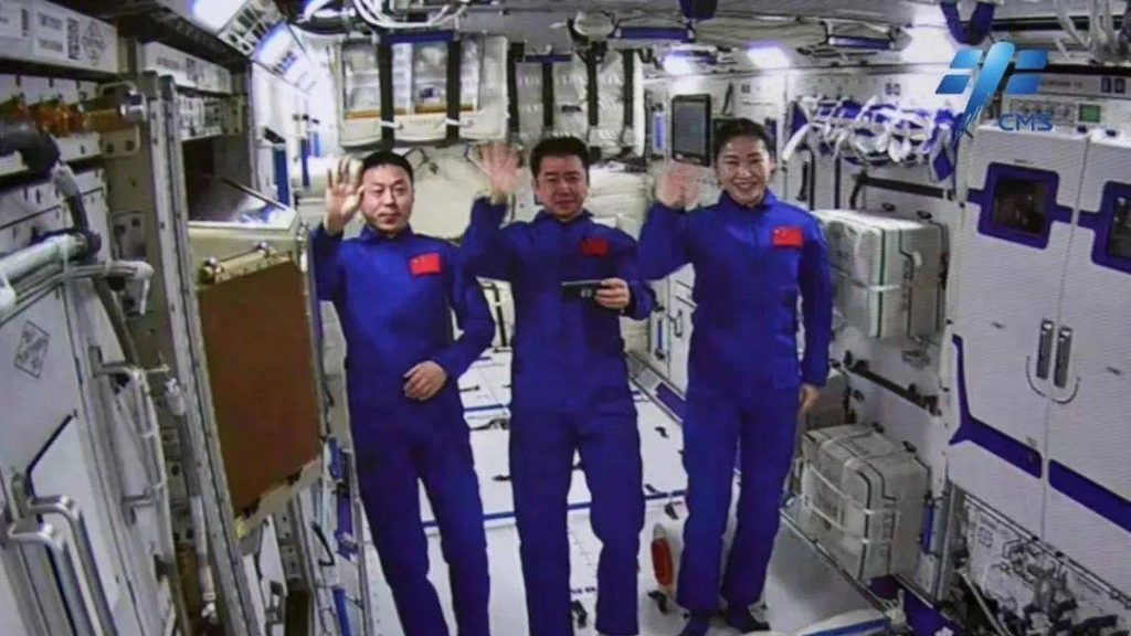 中国神舟十四号太空人 成功进入问天实验舱