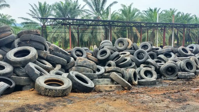 加亨13碑油棕园内非法焚烧 环境局充公300吨二手轮胎