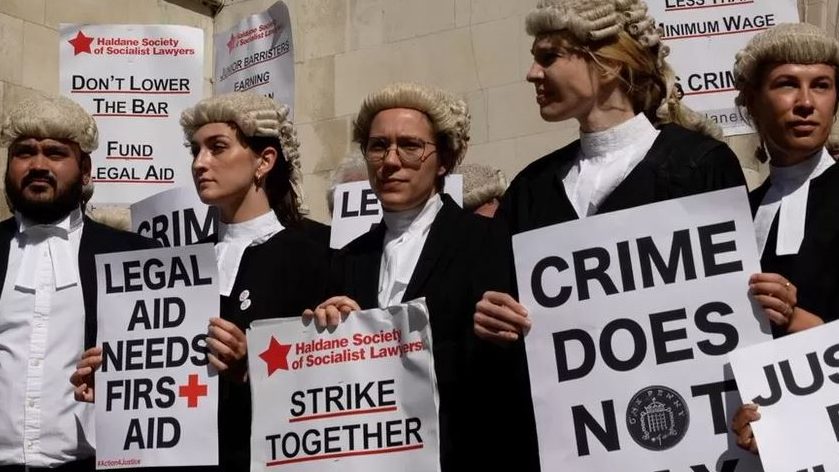不满加薪诉求未获重视 　英国律师料下月全面罢工