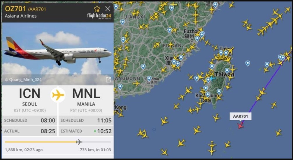 中国军演中午展开 国际航班上午已开始避开台湾